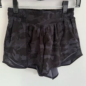 Lululemon Athletica Black and Gray Athletic Shorts